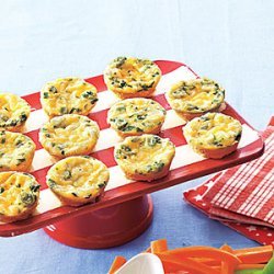 Cheesy Crustless Mini Quiches