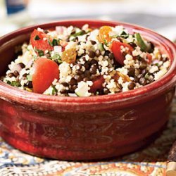 Black Lentil and Couscous Salad