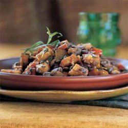 Lentils with Wine-Glazed Winter Vegetables