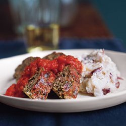 Turkey Meat Loaf with Mashed Potatoes