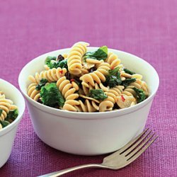 Fusilli with Mustard Greens and Currants