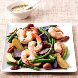 String Bean and Fingerling Potato Salad with Shrimp