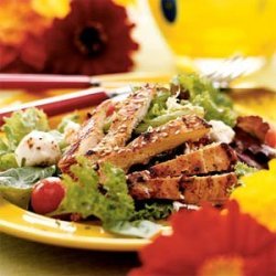 Chicken Pastor Salad with Avocado Vinaigrette