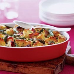 Asparagus and Prosciutto Strata