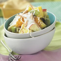 Fruit Salad with Honey-Yogurt Sauce