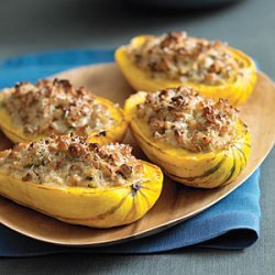 Nut-stuffed Delicata Squash