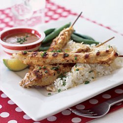 Chicken Satay with Peanut Sauce