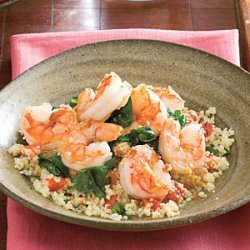 Lemony Shrimp and Spinach