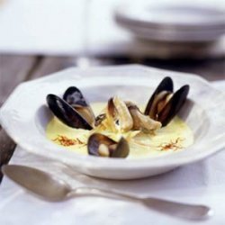 Saffron Mussel Soup