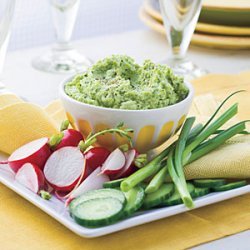 Roasted Garlic-Edamame Spread