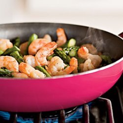 Sauteed Asparagus and Shrimp with Gremolata