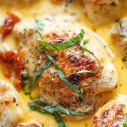 Chicken with Sun-Dried Tomato Cream Sauce