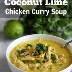 Chicken Curry Soup with Coconut and Lime