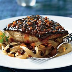 Black Cod with Roasted Sweet-and-Sour Onions