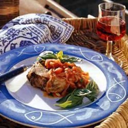 Tuna with Tomato-Basil Sauce