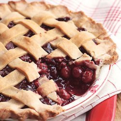 Lattice-Topped Triple-Cherry Pie