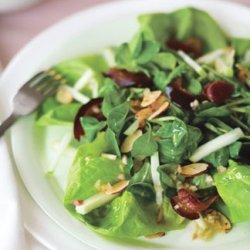 Mâche and Green Apple Salad with Pancetta and Almonds