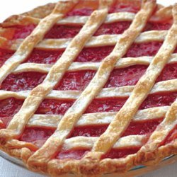 Rhubarb Lattice Pie with Cardamom and Orange