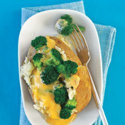 Broccoli and Cheese-Stuffed Baked Potatoes