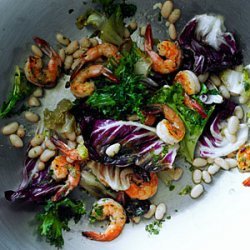 Shrimp and White Bean Salad with Lemon Dressing