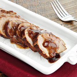 Molasses Pork Tenderloin with Red Wine Sauce