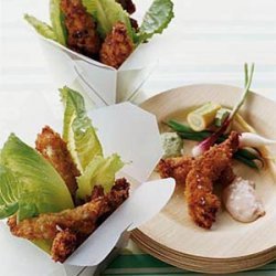 Caesar-Crusted Crispy Chicken Strips