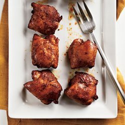 Spicy Honey-Brushed Chicken Thighs