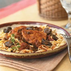 Pork Roast with Three-Mushroom Ragout