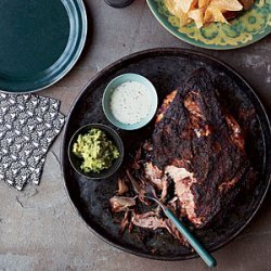 Pork Shoulder Roast with Citrus Mojo and Green Sauce