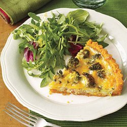 Broccoli-Sweet Onion-Cheese Tart