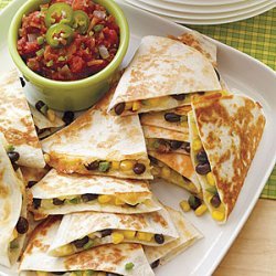 Cheesy Corn-and-Black-Bean Quesadillas