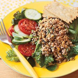 Spicy Lentil Salad with Yogurt and Cilantro