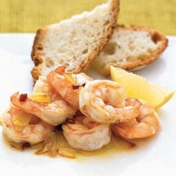 Shrimp With Garlic in Olive Oil