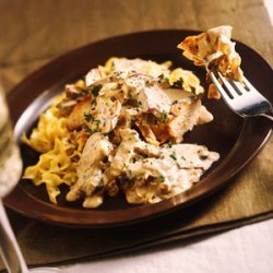 Smothered Chicken in Mushroom Ragout