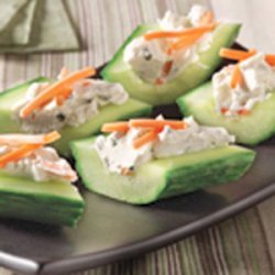 Cream Cheese 'n Herb Cucumber Bites