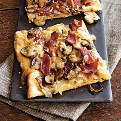 Bacon, Onion, and Mushroom Pizza