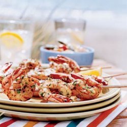 Lemon-Garlic Shrimp Skewers