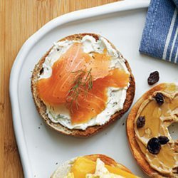 Cream Cheese and Smoked Salmon Bagel