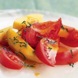 Tomato-and-Mango Salad with Curry-Orange Vinaigrette