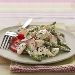 Chicken Salad with Asparagus and Creamy Dill Dressing