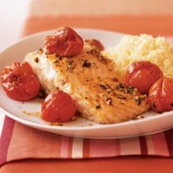 Salmon with Roasted Cherry Tomatoes