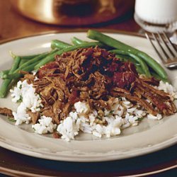 Easy Shredded Beef Over Rice