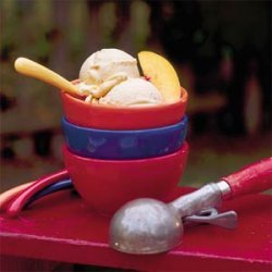 Peach-Cinnamon Ice Cream