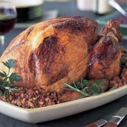 Cajun Turkey with Dirty-Rice Stuffing