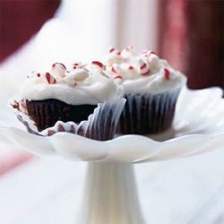 Chocolate Cupcakes with Peppermint Frosting