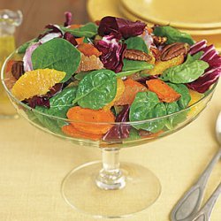 Spinach, Roasted Carrot and Radicchio Salad