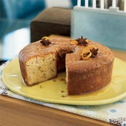 Pear-Walnut Cake with Honey-Orange Syrup