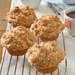 Applesauce Muffins with Cinnamon Streusel Topping