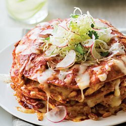 Stacked Chicken Enchiladas