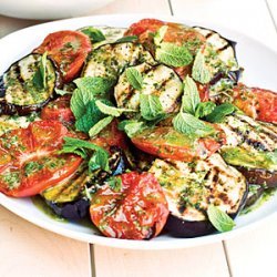 Grilled Eggplant and Tomato Salad